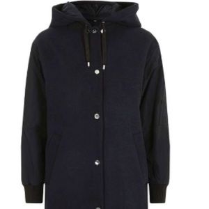 Topshop hybrid bomber coat